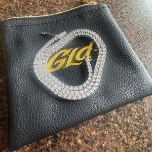 NIB Diamond Tennis Necklace in White Gold 18 length